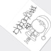 Christmas Square Colouring Book - Santa & Snowman