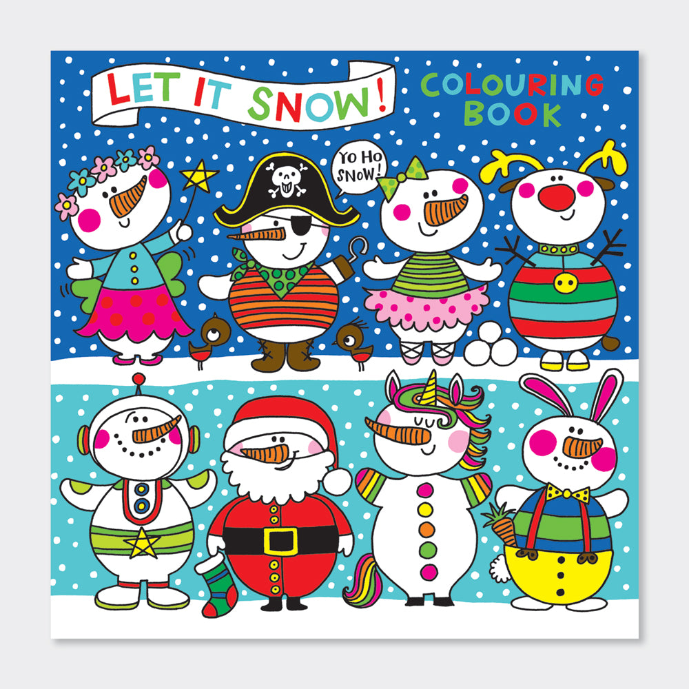 Square Colouring Book - Let It Snow