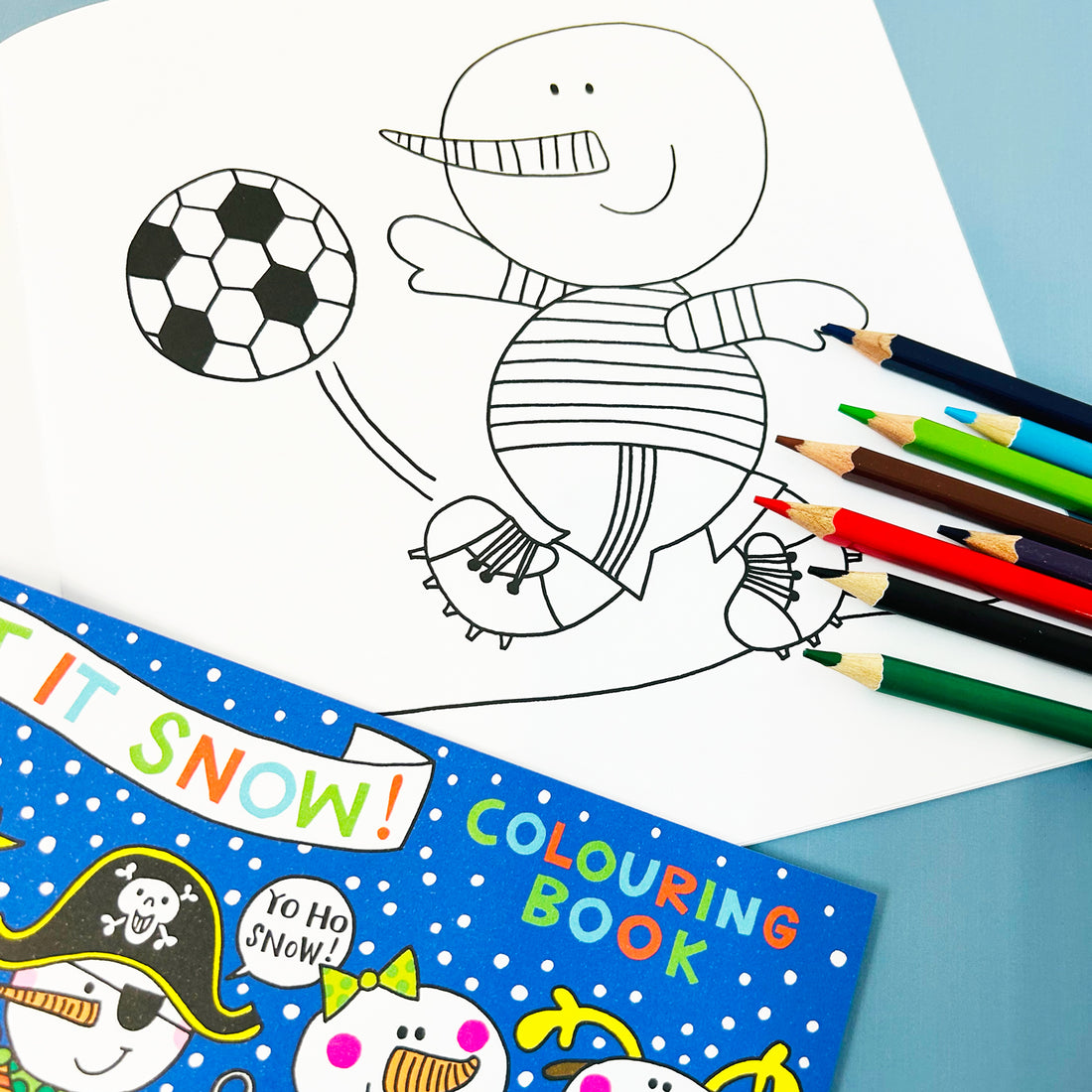 Square Colouring Book - Let It Snow