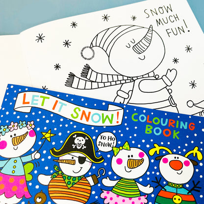 Square Colouring Book - Let It Snow