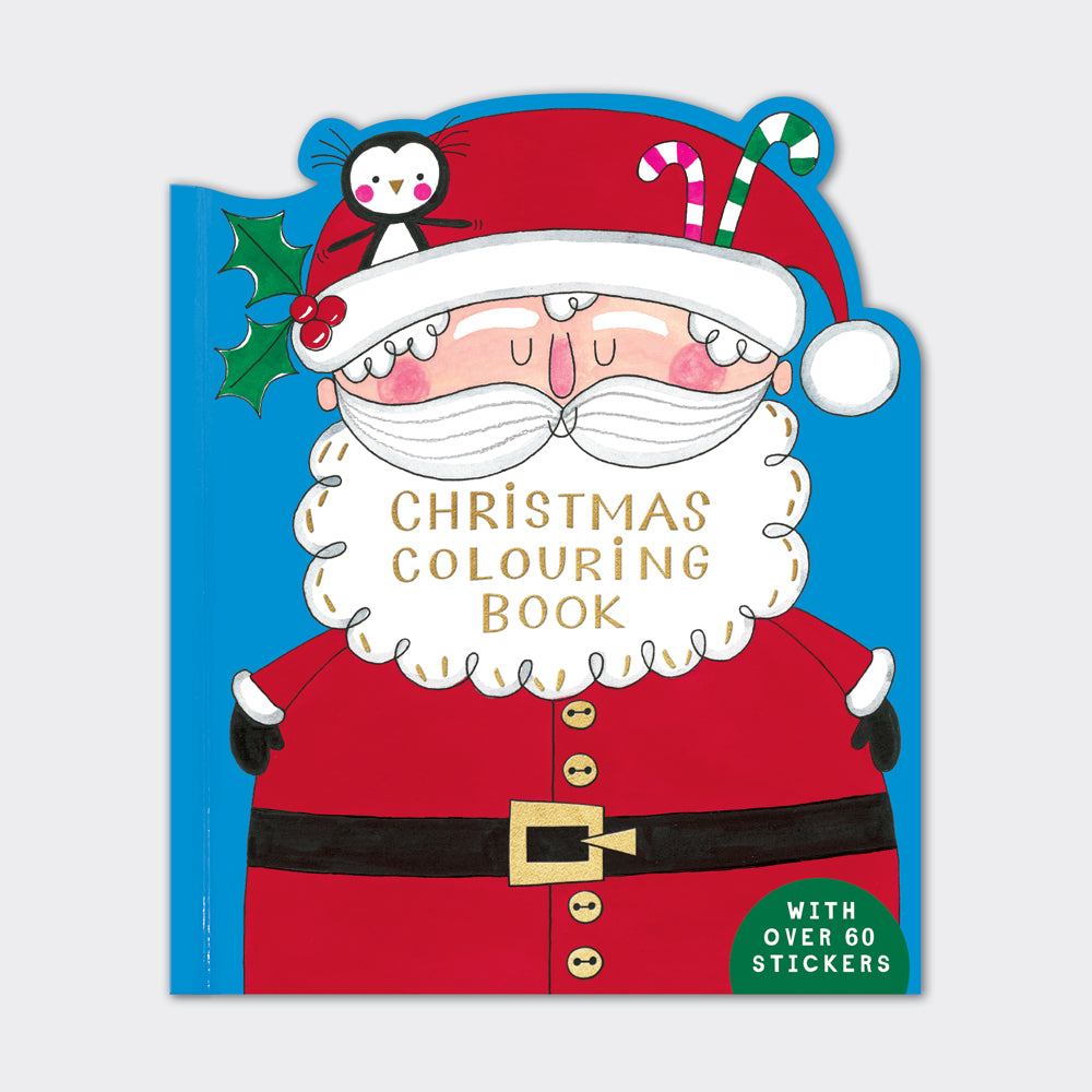 Christmas Die-Cut Colouring Book With Stickers