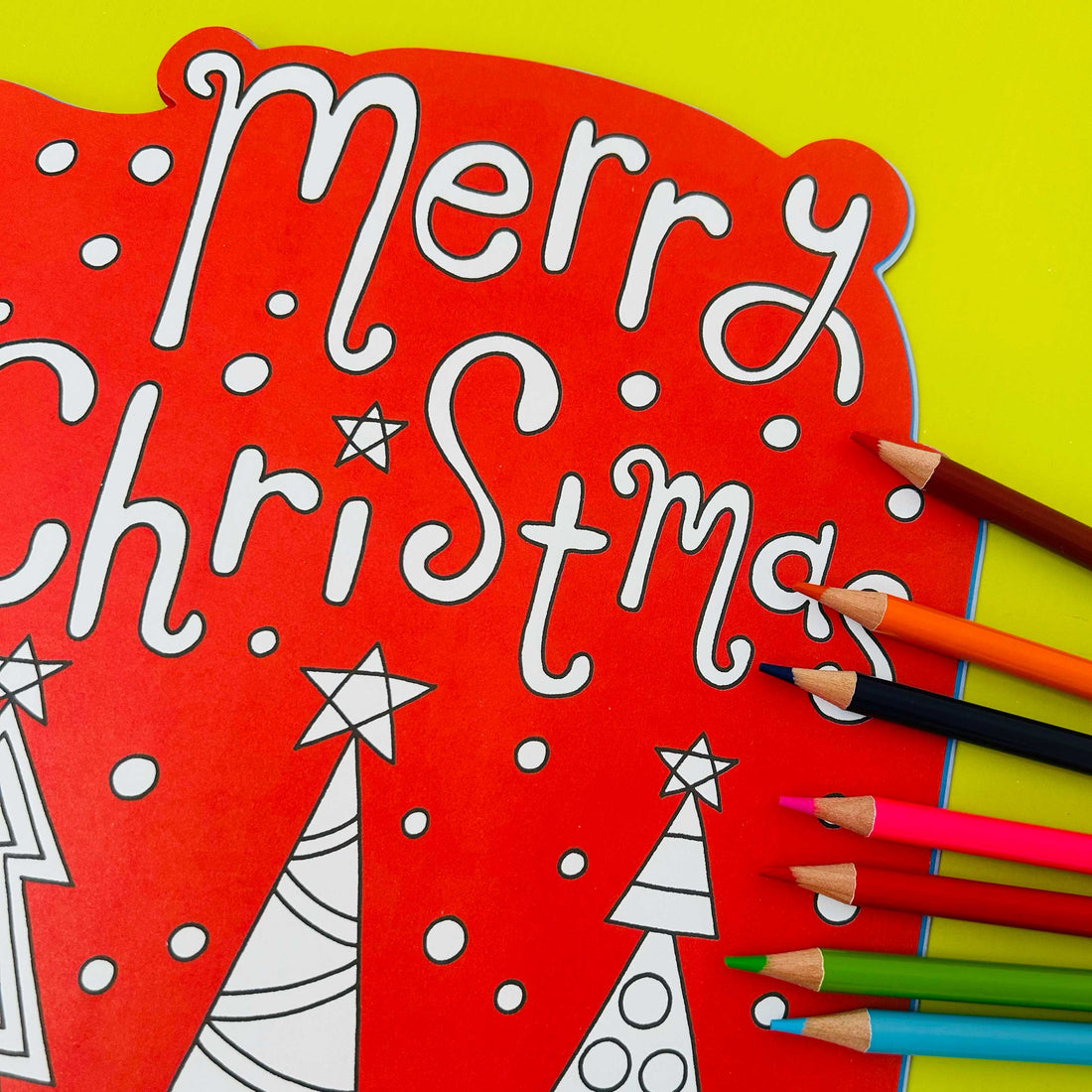 Christmas Die-Cut Colouring Book With Stickers
