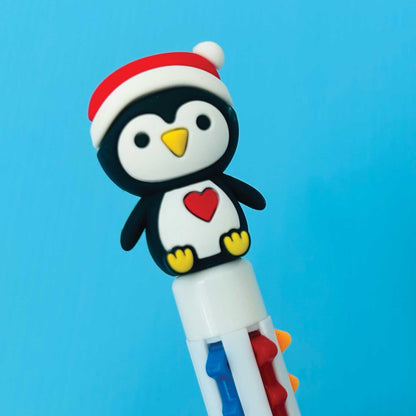 Christmas Pen with Penguin Topper - 24 Pens