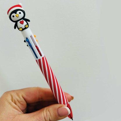 Christmas Pen with Penguin Topper - 24 Pens