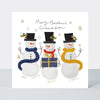 Yule Log - Grandson/Christmas Snowmen