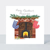 Yule Log - Mum & Dad/Christmas Fireplace Stockings