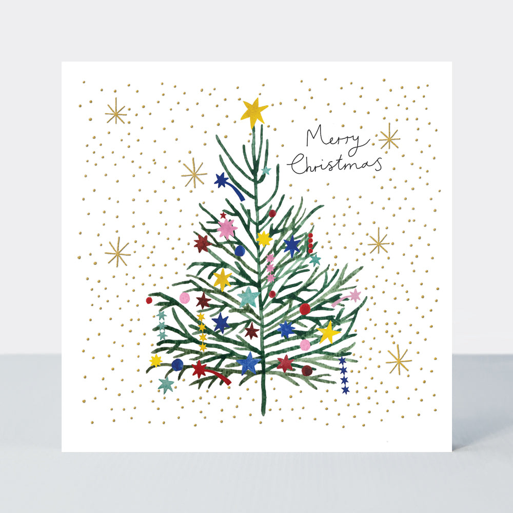Yule Log - Christmas Tree/Merry Christmas