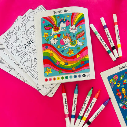 Pre order - Colour by Numbers Kit - Unicorns &amp; Rainbows