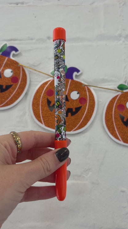 Ballpoint Glitter Pen - Halloween