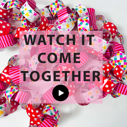 Patterned Party Paper Chain Kit
