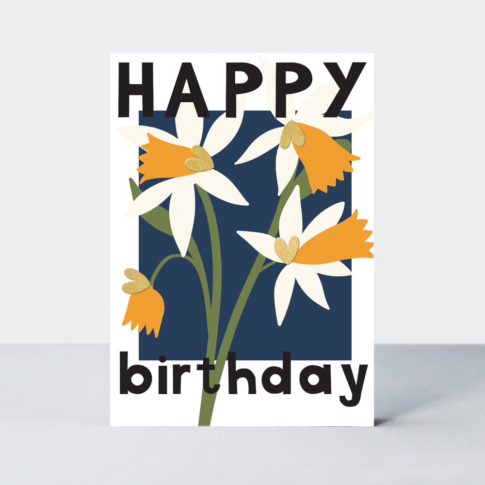 Belle - Happy Birthday/Bunch of White Daffodils