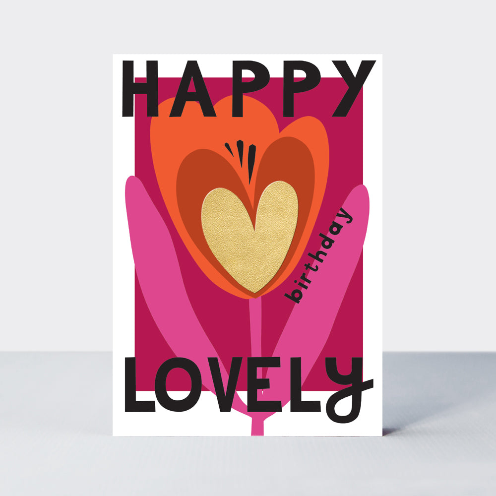 Belle - Happy Birthday Lovely/Pink Tulip
