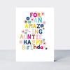 Checkmate - Auntie Birthday/Floral Words