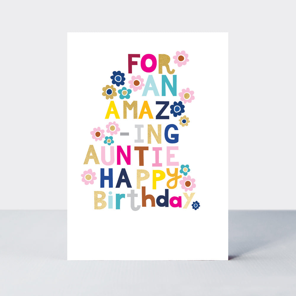 Checkmate - Auntie Birthday/Floral Words