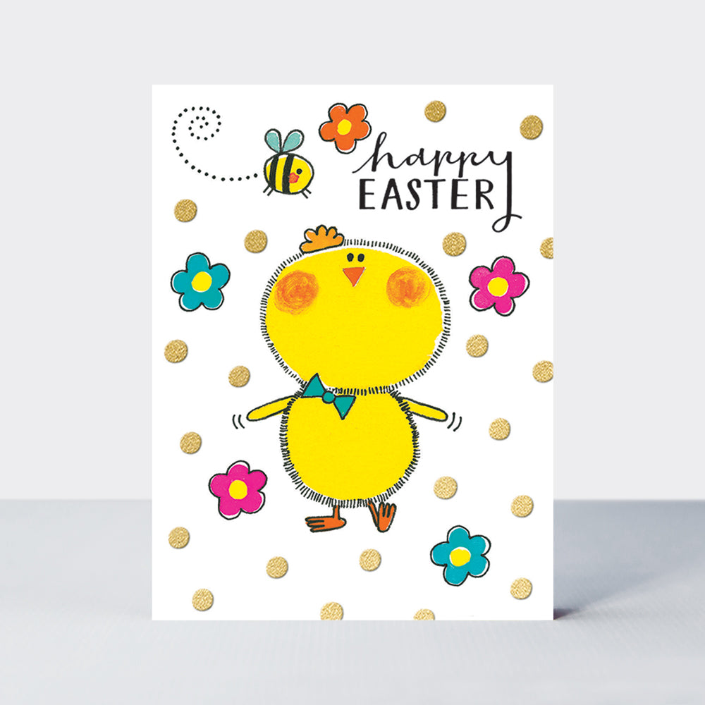 Easter Foiled Pack of 10 Notecards - Easter Chick