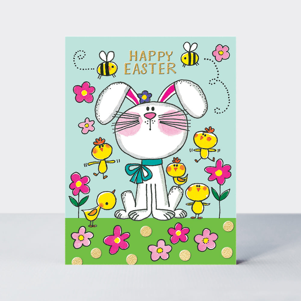 Easter Foiled Pack of 10 Notecards - Easter Chick