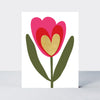 Foiled pack of 10 notecards - Tulip Heart