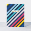 Foiled Pack of 10 notecards - Thank You Stripes