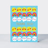 Foiled pack of 10 notecards - Thank you suns & rainbows